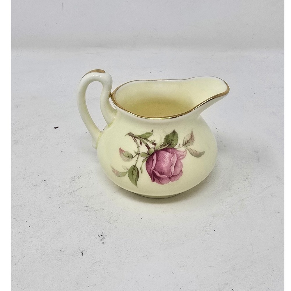 Vtg Crown Staffordshire bone china crown creamer cottagecore grandmacore chic